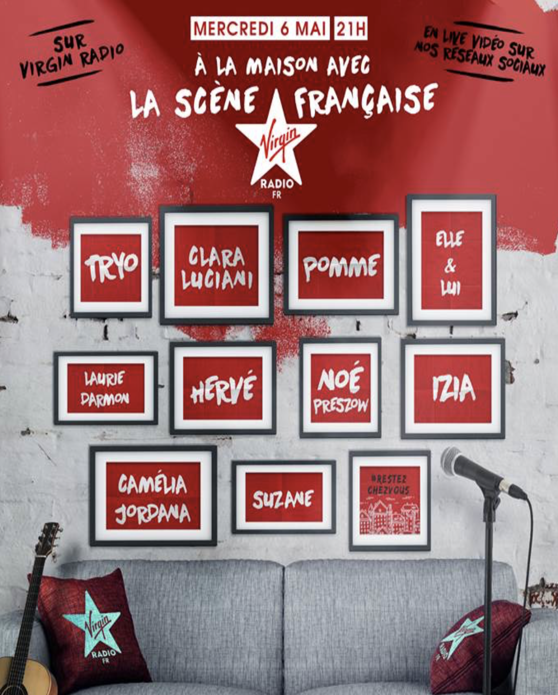 Covid-19 : Virgin Radio à la maison avec la scène française
