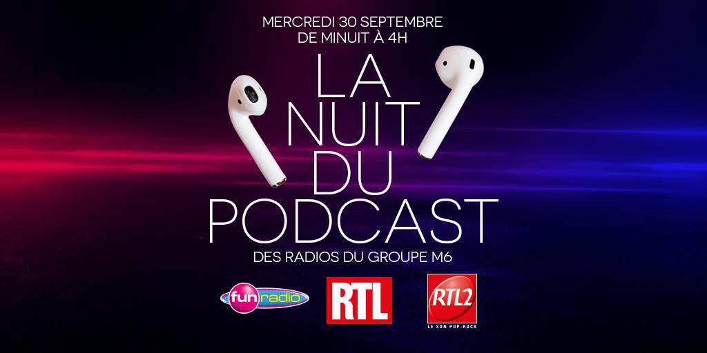 Les radios du Groupe M6 diffusent "La Nuit du podcast"