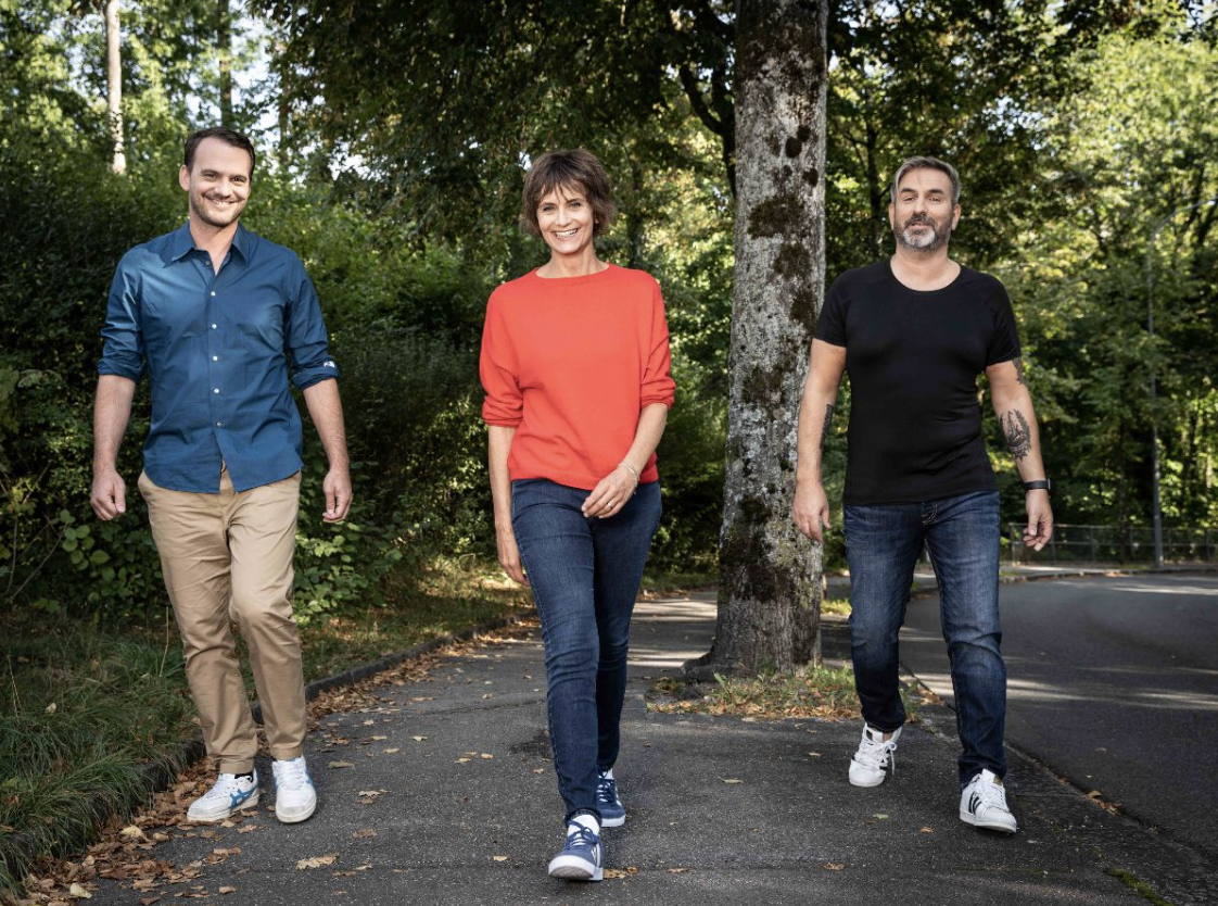 Vincent Veillon, Tania Chytil et Philippe Martin © RTS - Anne-Laure Lechat
