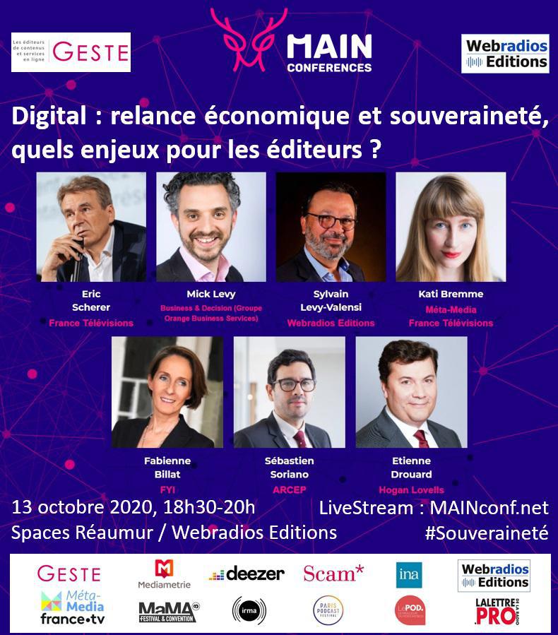 MAIN Conférences : le digital à l’heure de la relance économique