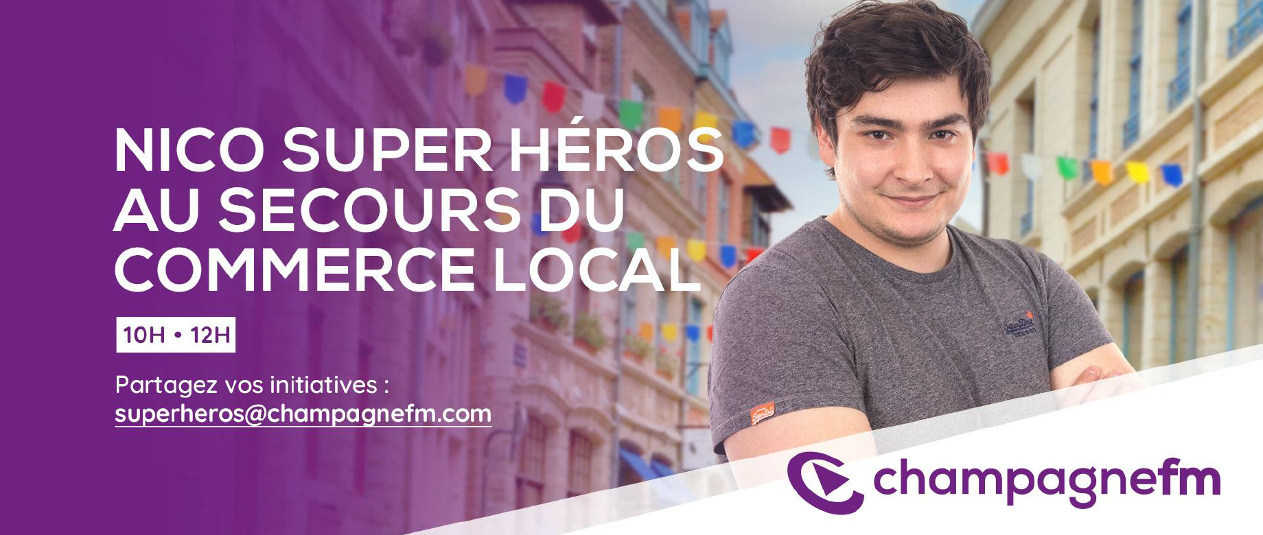 Champagne FM au secours du commerce local