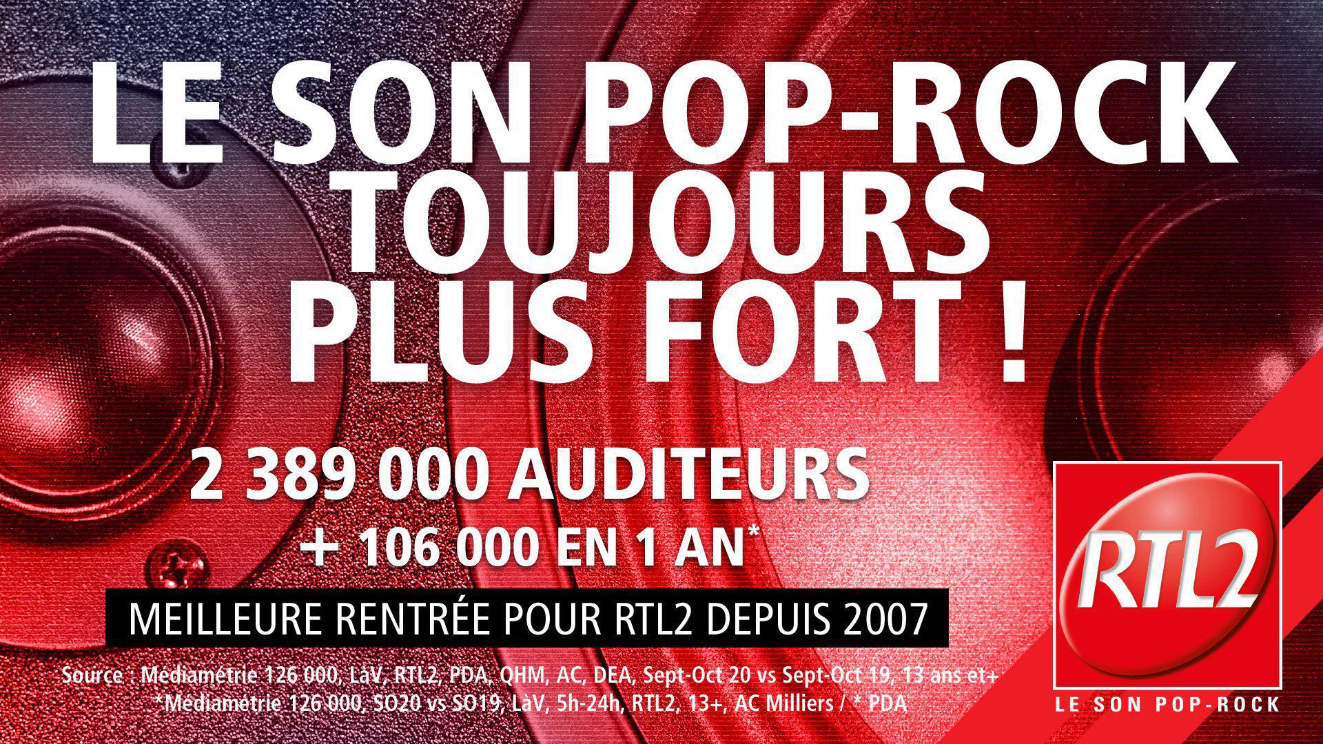 Meilleure rentrée pour RTL2 depuis 2007