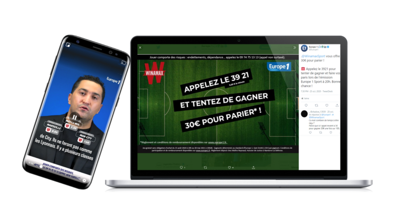Winamax devient le partenaire des rendez-vous sportifs d'Europe 1