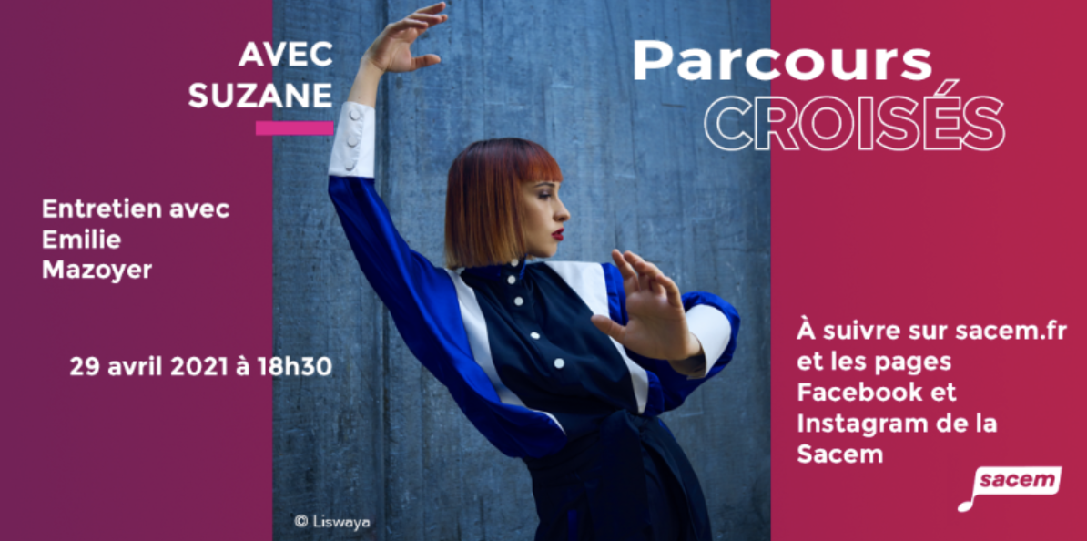 La Sacem organise la 23e édition de Parcours Croisés avec Suzane