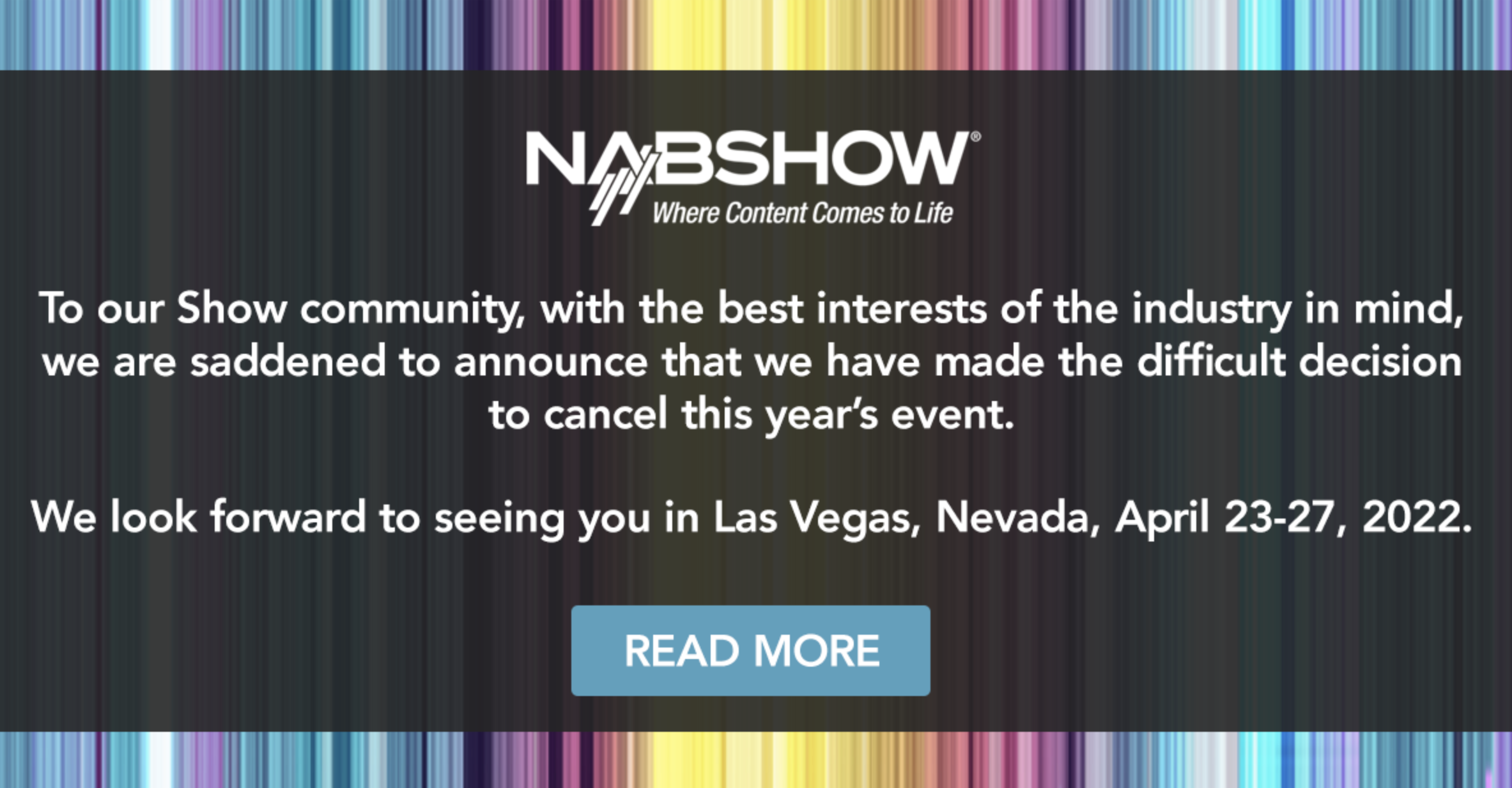 États-Unis : annulation du NAB Show