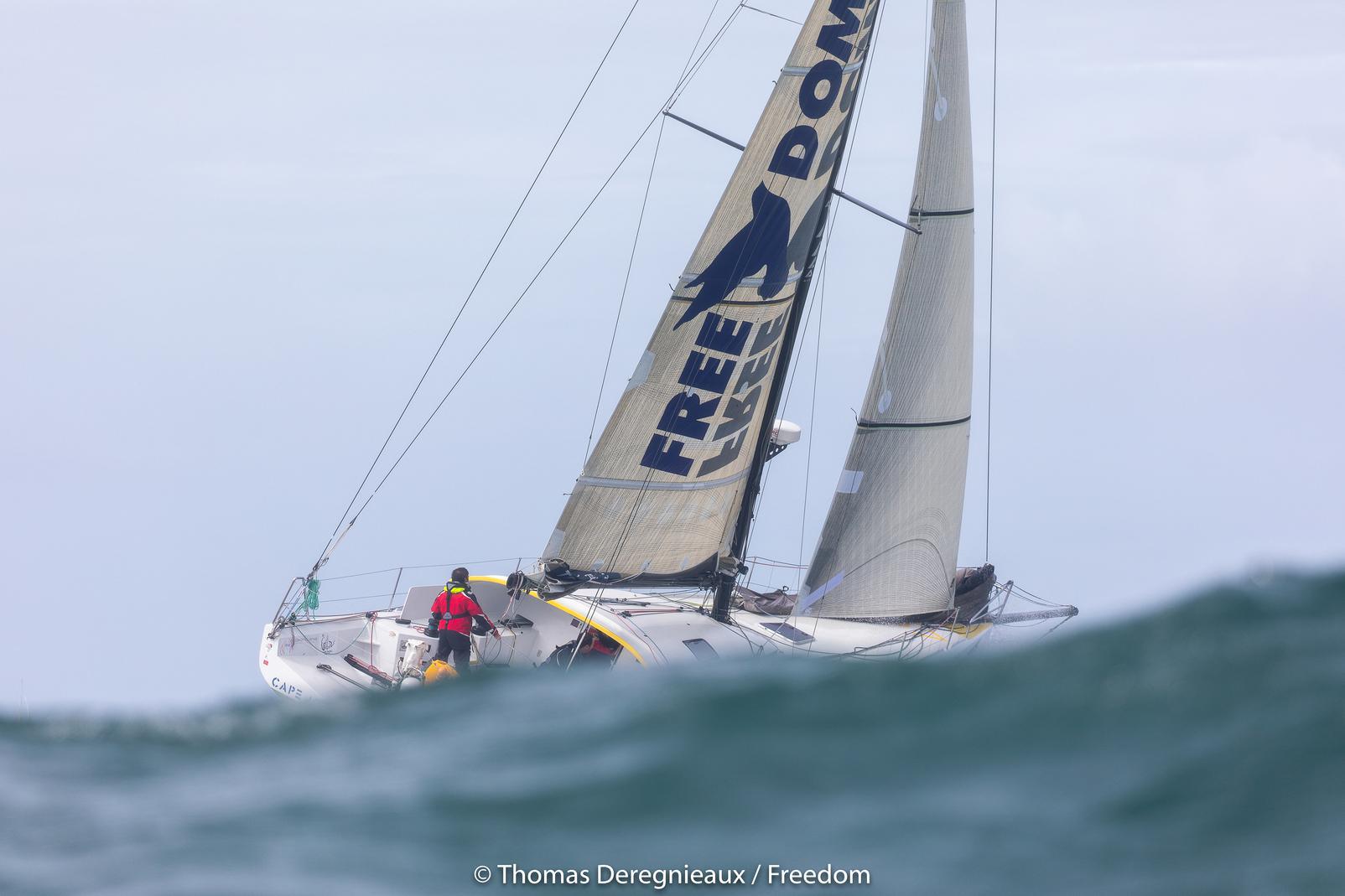Free Dom embarque pour la Transat Jacques Vabre