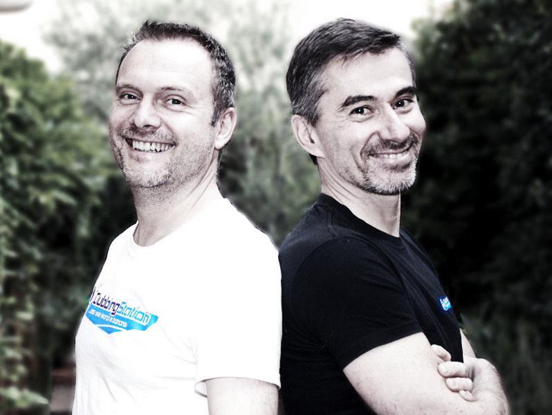 Christain Aubry et Pierre Gagné portent fièrement les couleurs de Clubbing Station