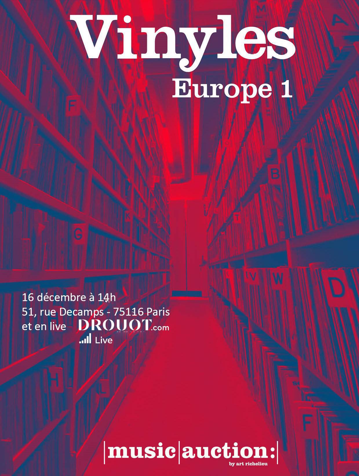 Europe 1 organise une vente des vinyles de sa discothèque