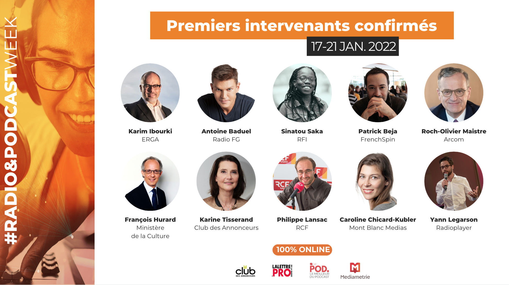 Premiers intervenants confirmés pour la Radio Week 2022