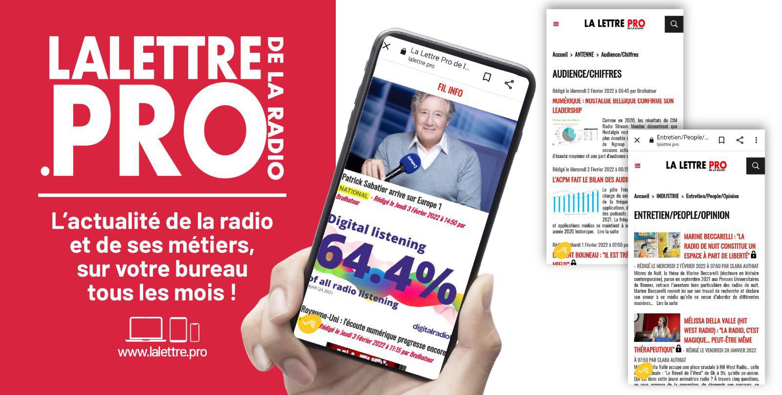 Téléchargez l'application gratuite de La Lettre Pro