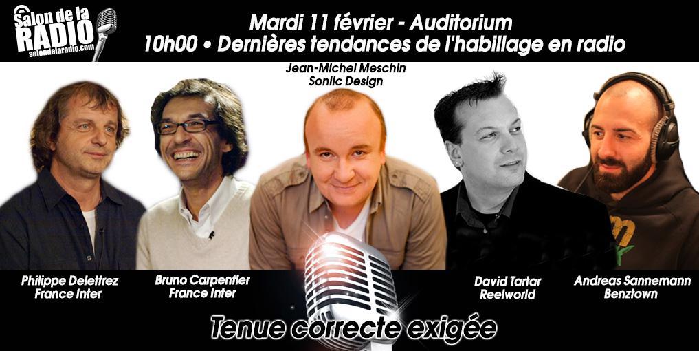 Bien habillé pour le Salon de la Radio