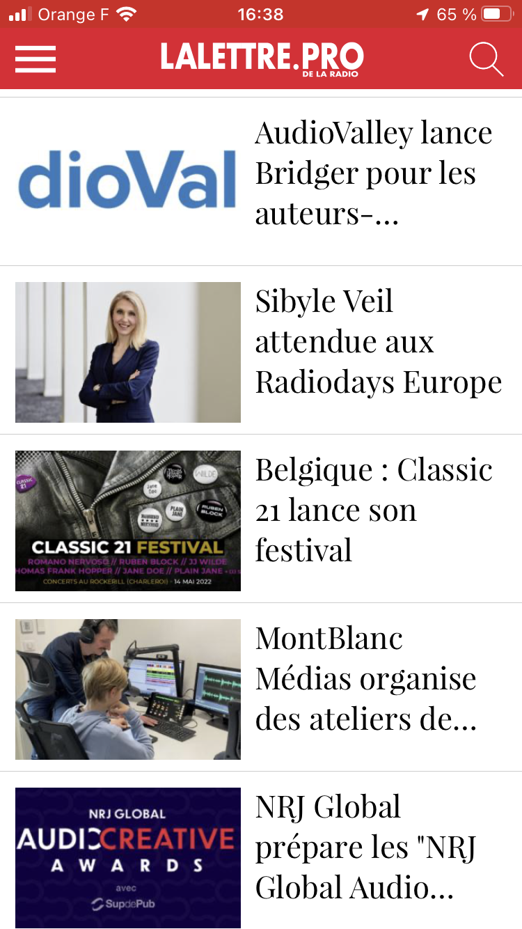 Téléchargez l'application gratuite de La Lettre Pro de la Radio