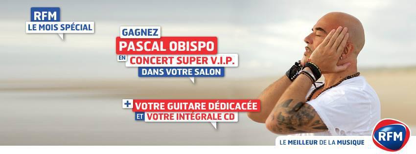 RFM : "Pascal Obispo dans votre salon"