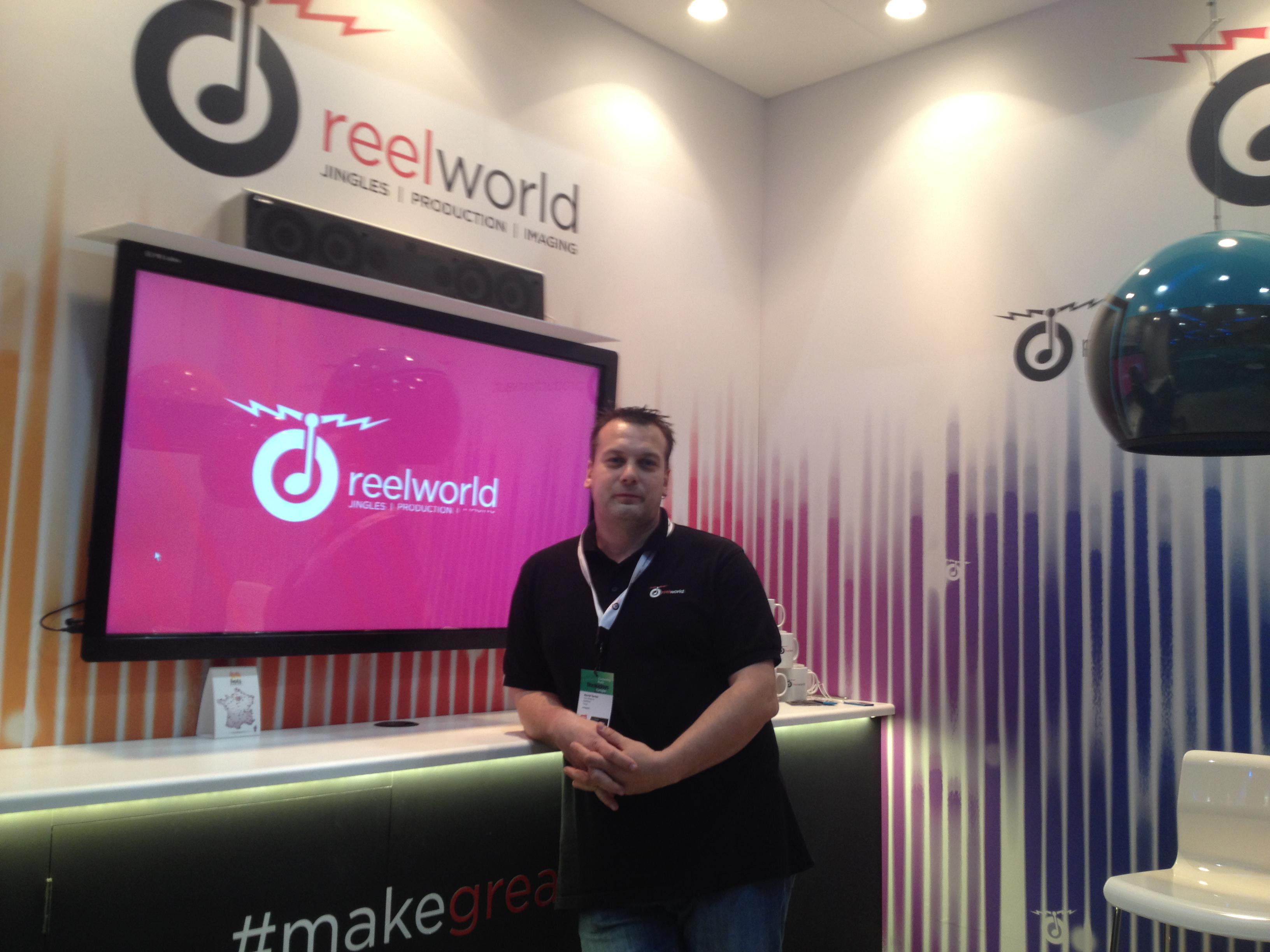 David Tartar sur son stand Reelworld