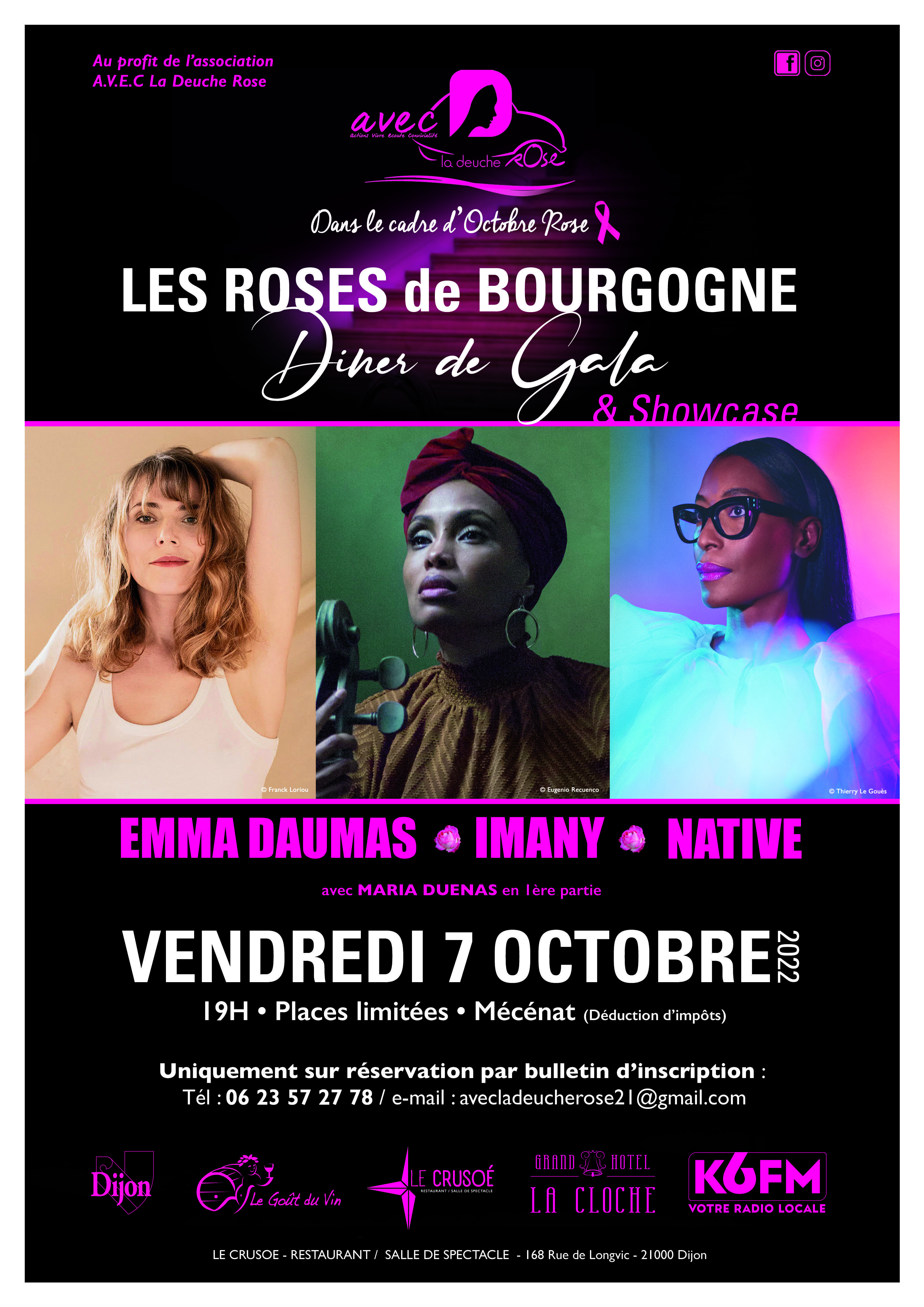 K6 organise une soirée pour Octobre Rose