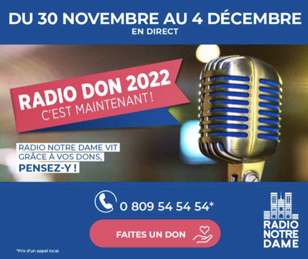 Au tour de Radio Notre dame d'organiser son Radio Don