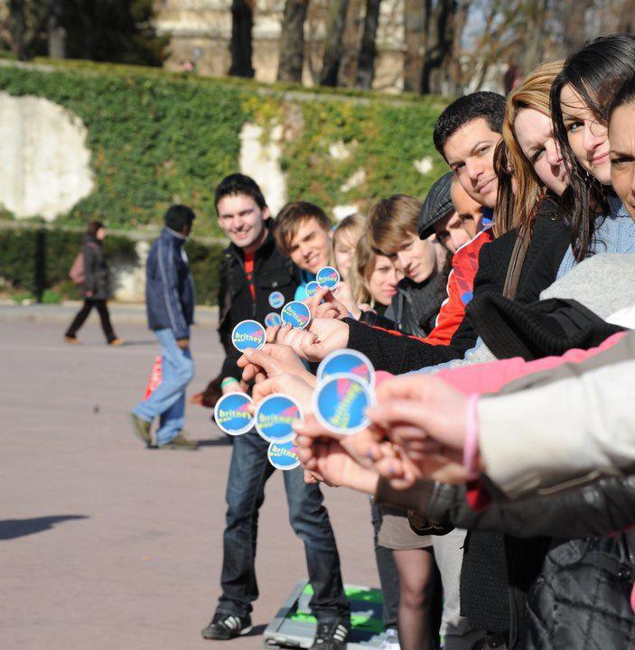 Le flash mob de Radio Britney a eu lieu le 4 avril 2010