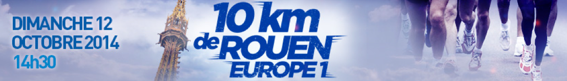 1er top départ des 10 km de Rouen Europe 1