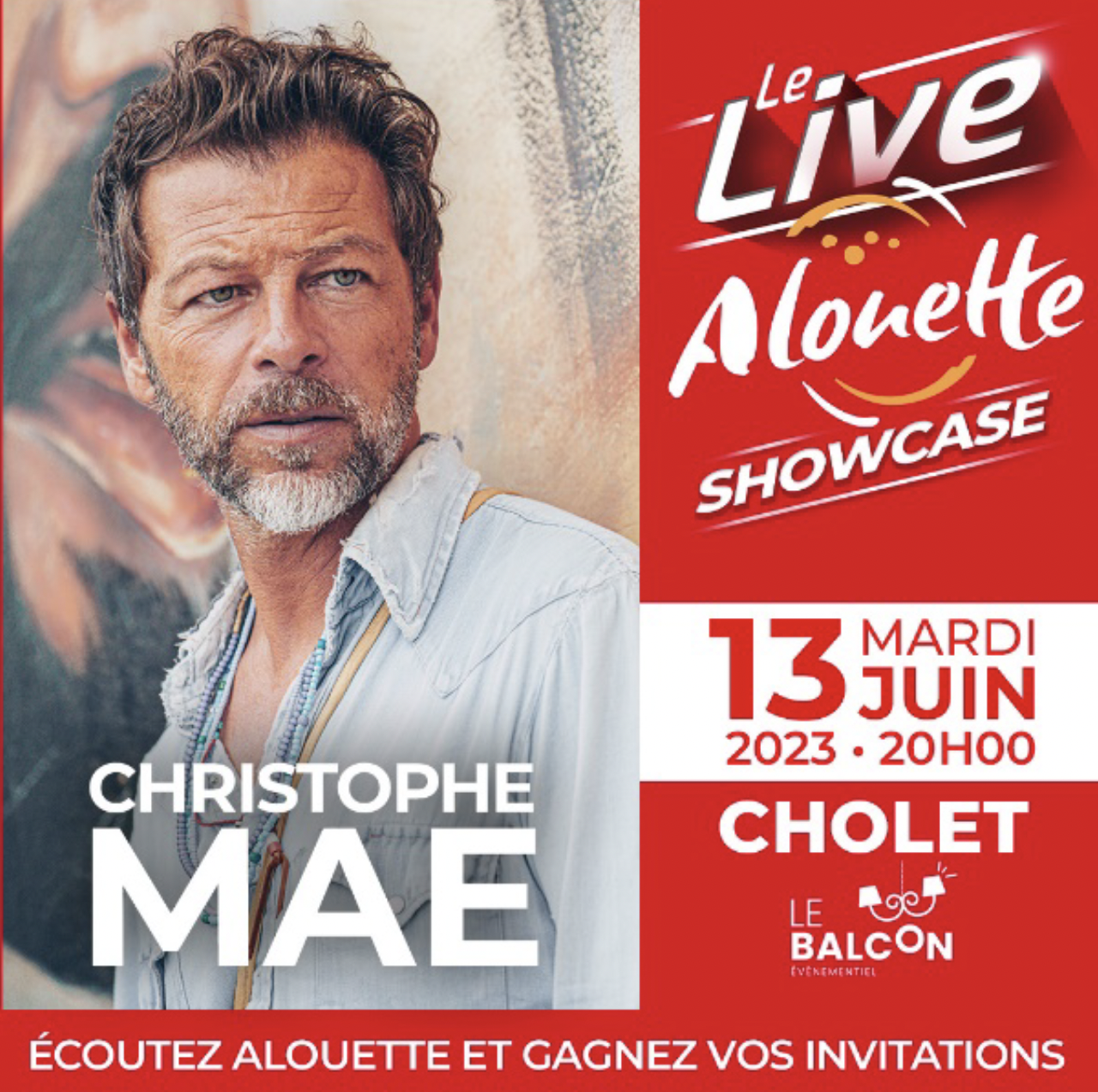 Christophe Maé en concert avec Alouette