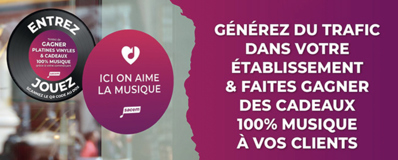 La Sacem récompense les commerçants qui diffusent de la musique