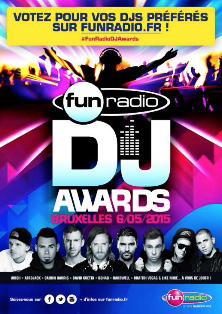 Les Fun Radio DJ Awards à Bruxelles