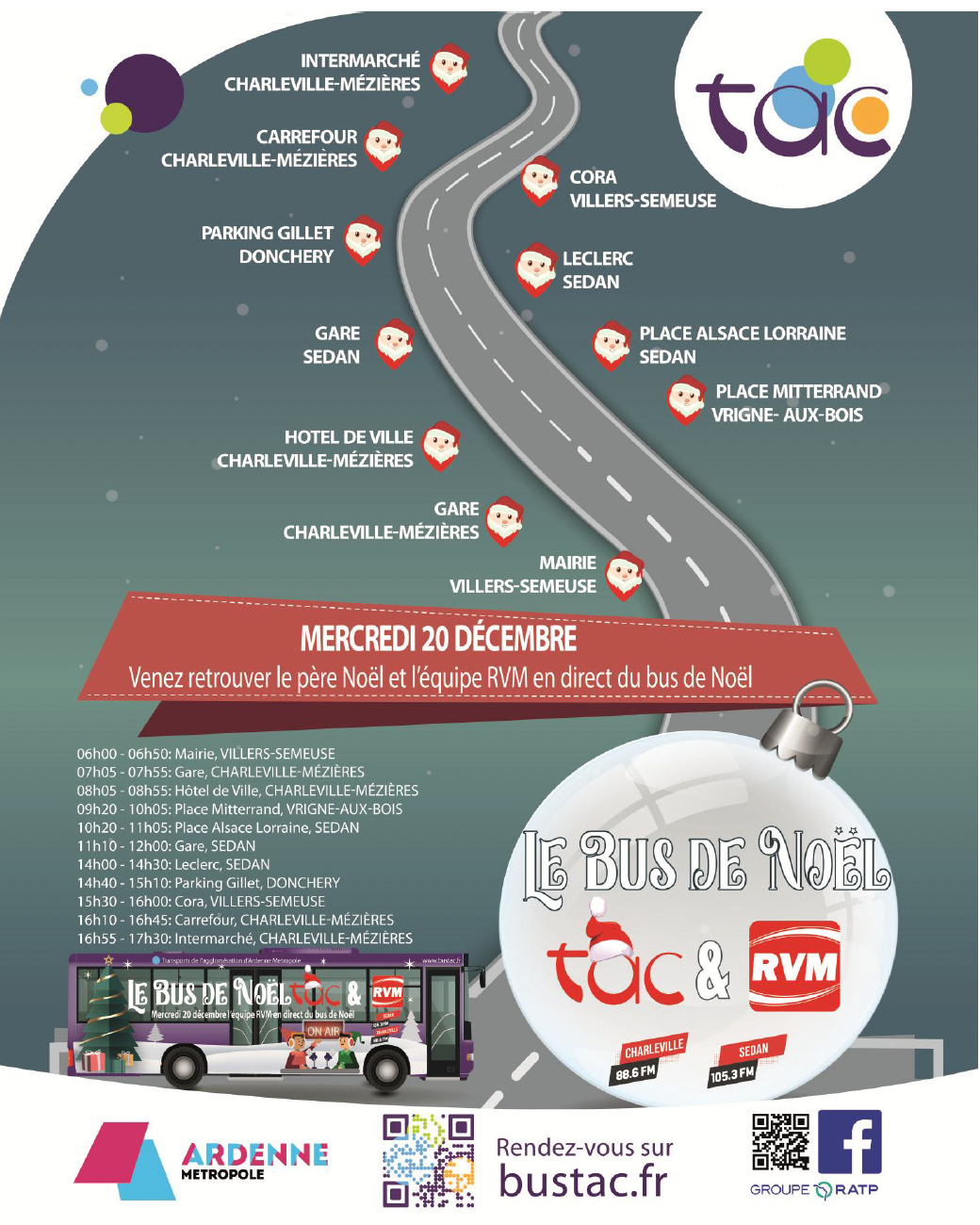 RVM démarre son bus de Noël