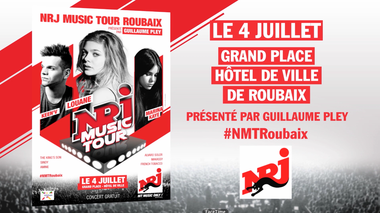 NRJ Music Tour à Roubaix