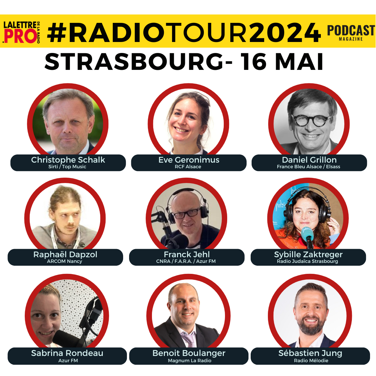 RadioTour à Strasbourg : voici les intervenants