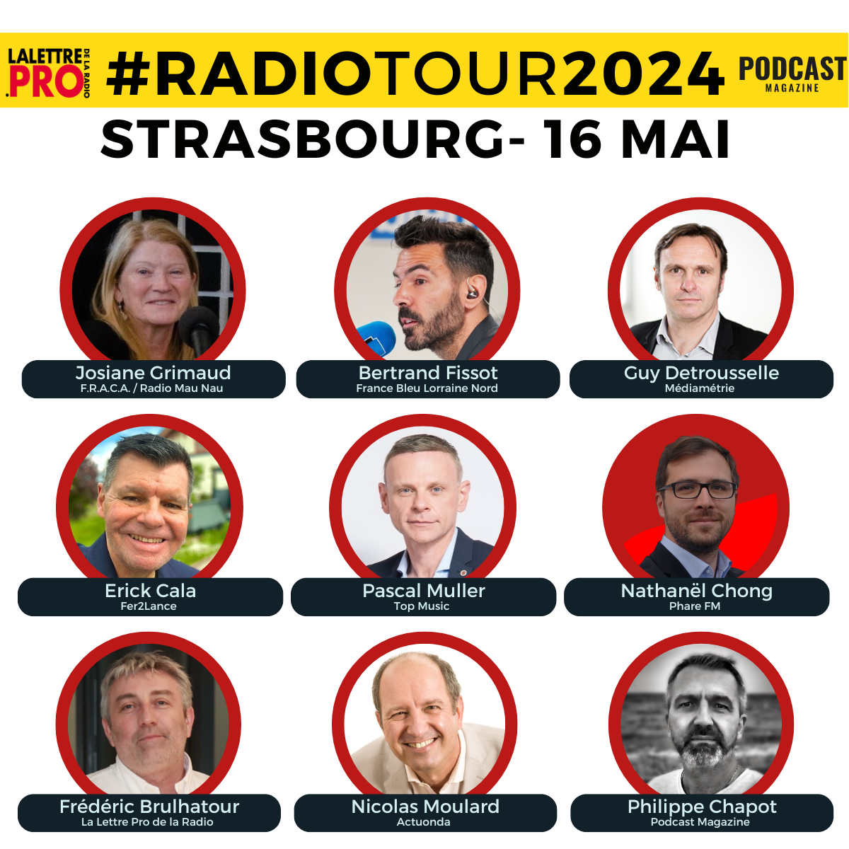RadioTour à Strasbourg : voici les intervenants