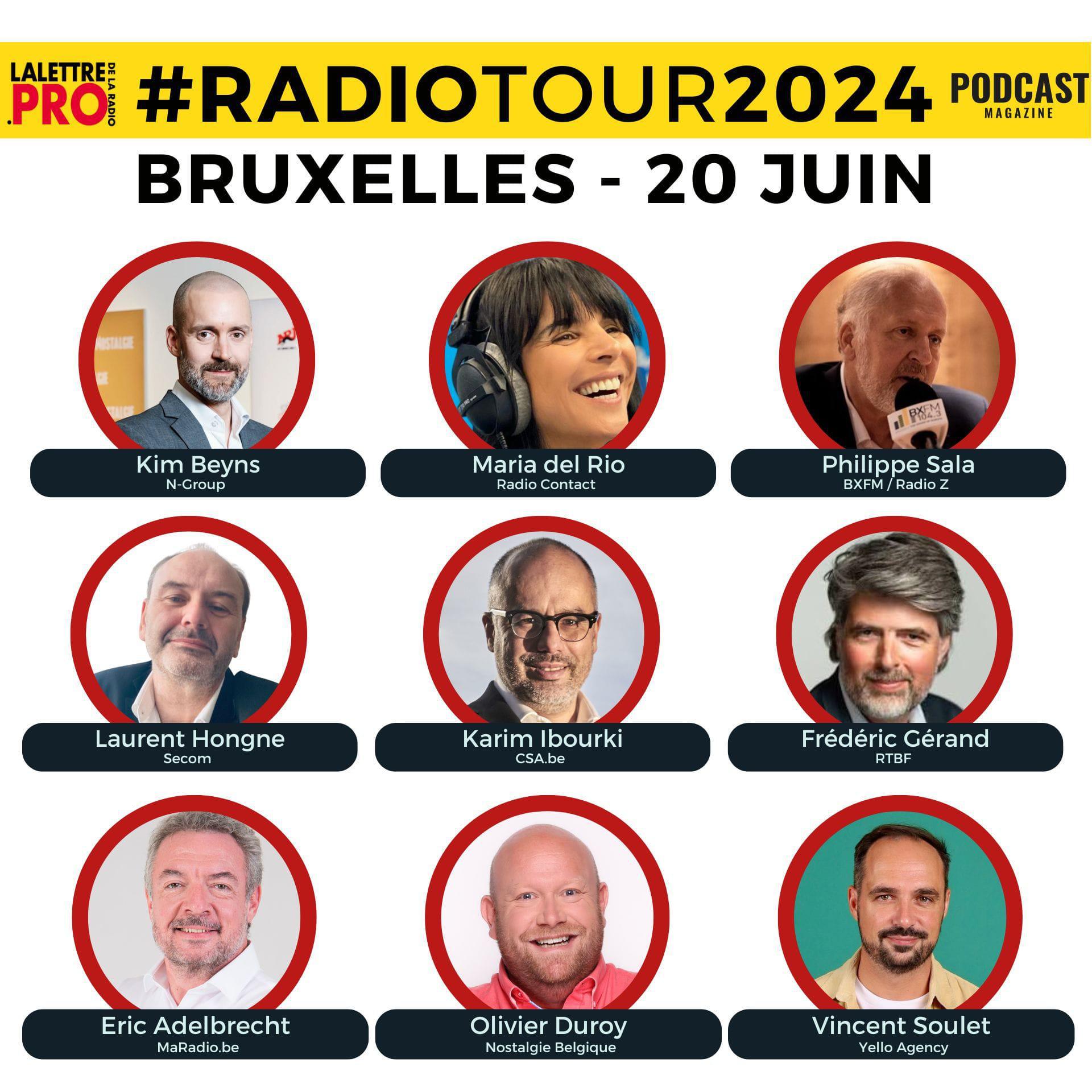 RadioTour à Bruxelles : les premiers intervenants confirmés