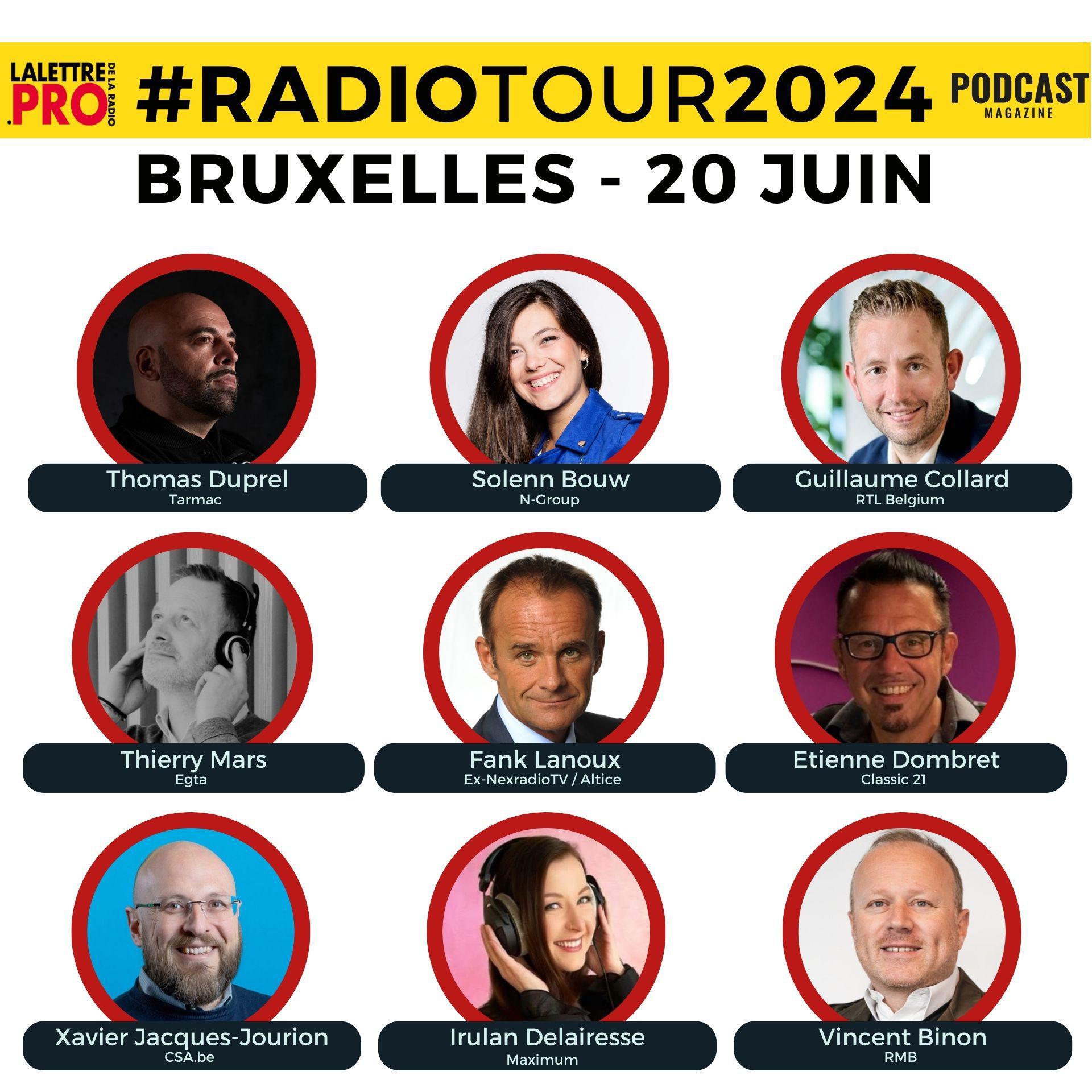 RadioTour à Bruxelles : voici les intervenants confirmés