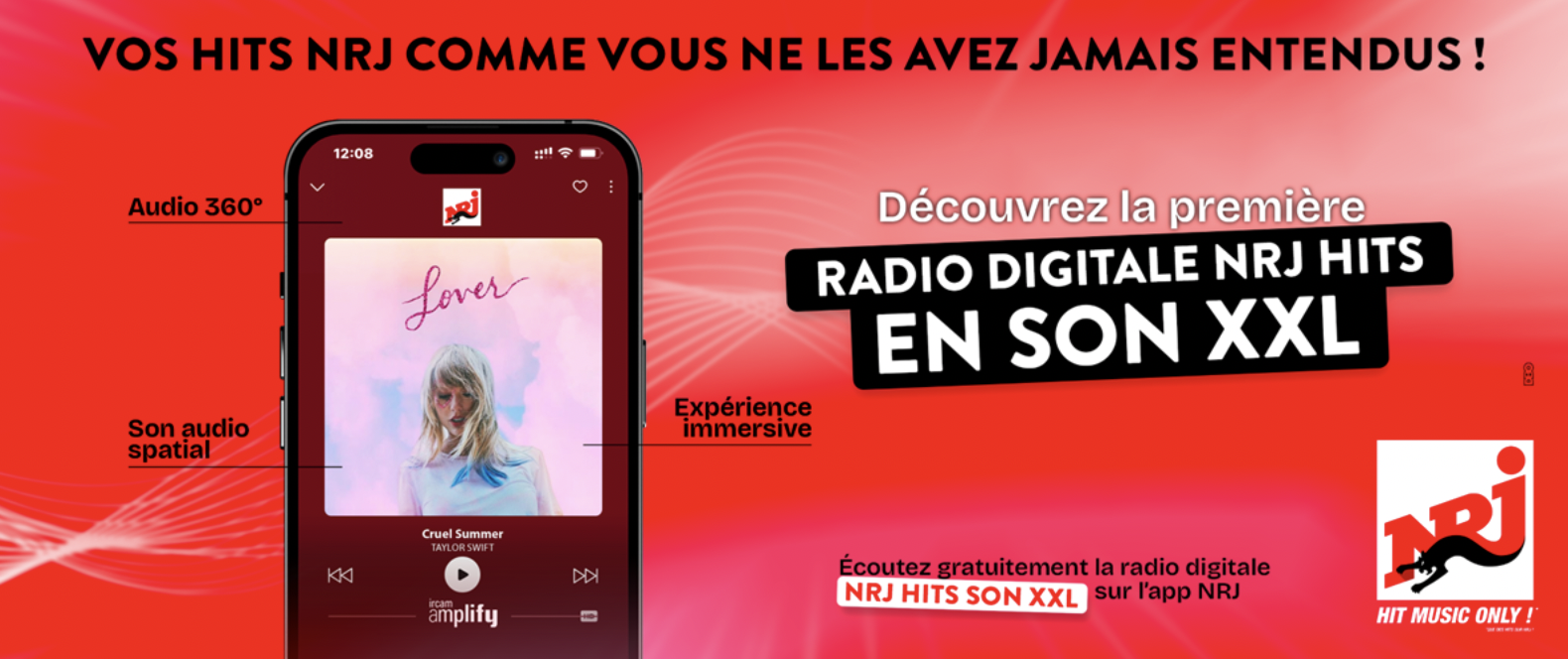 NRJ lance "NRJ Hits en son XXL" en partenariat avec Ircam Amplify