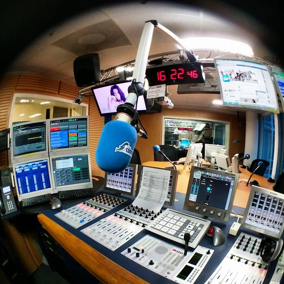 Le studio de Radio Contact