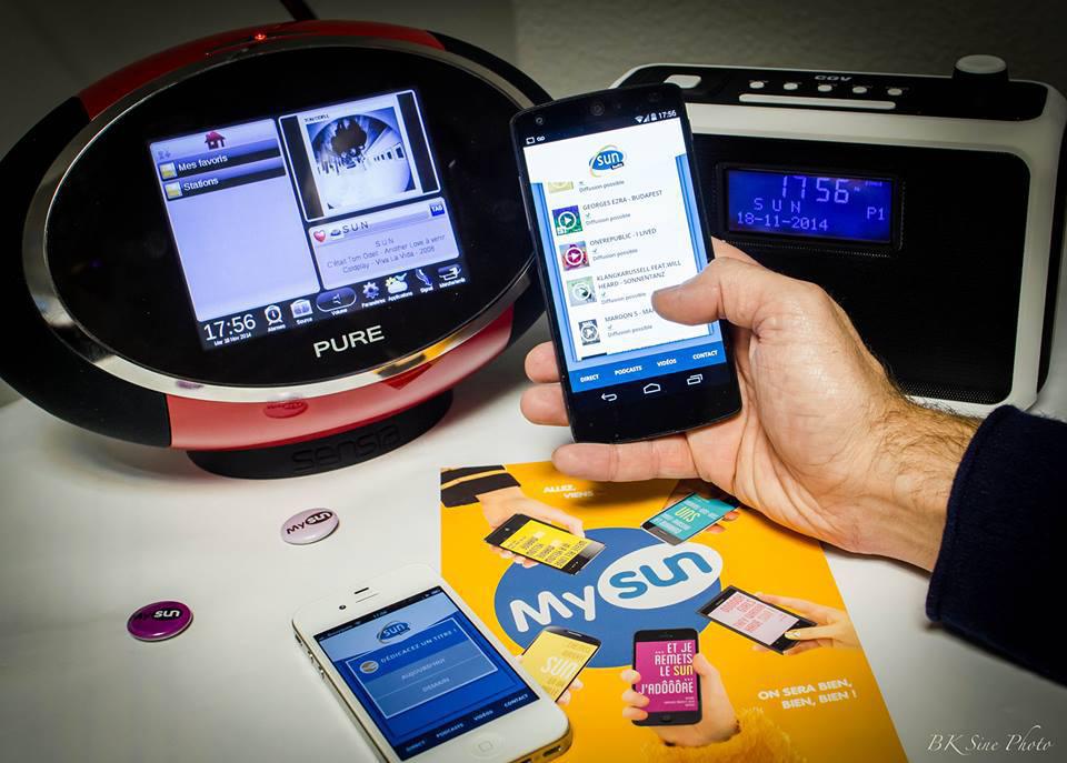 Grâce à son application MySun, Sun permet à ses auditeurs de prendre le contrôle de la radio et d'accéder à la discothèque de la radio, qui compte 200 000 titres