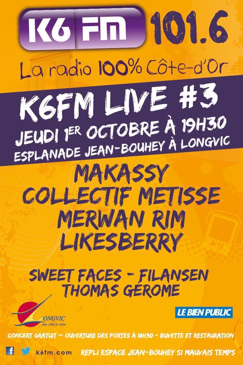 Nouveau K6FM Live le 1er octobre