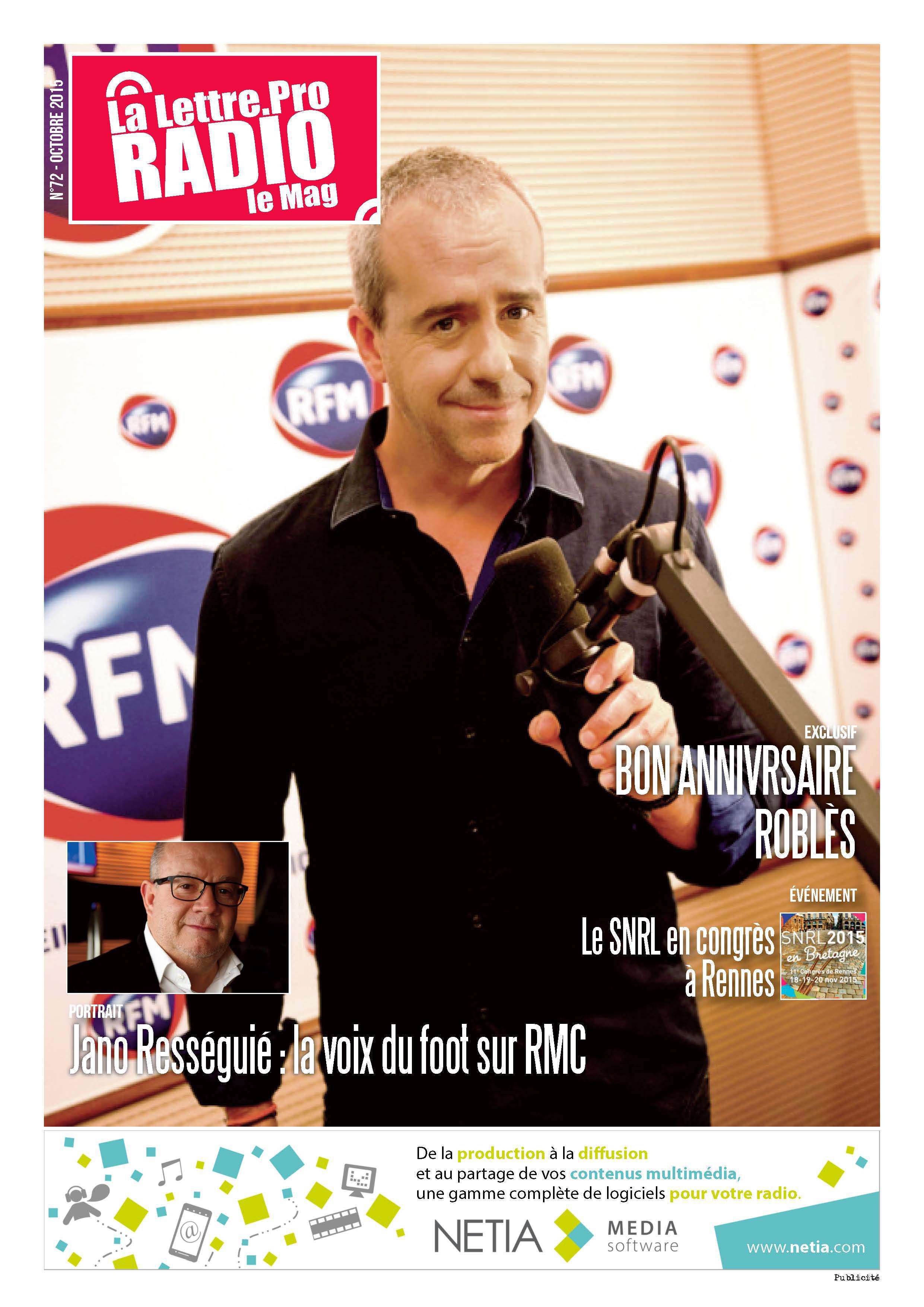 Bruno Roblès à la une de La Lettre Pro de la Radio