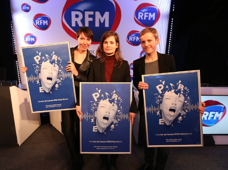 Christine and the Queens, Patxi et Jeanne Cherhal étaient présents lors de cette cérémonie pour recevoir leur trophée : une illustration signée de l’artiste Adam