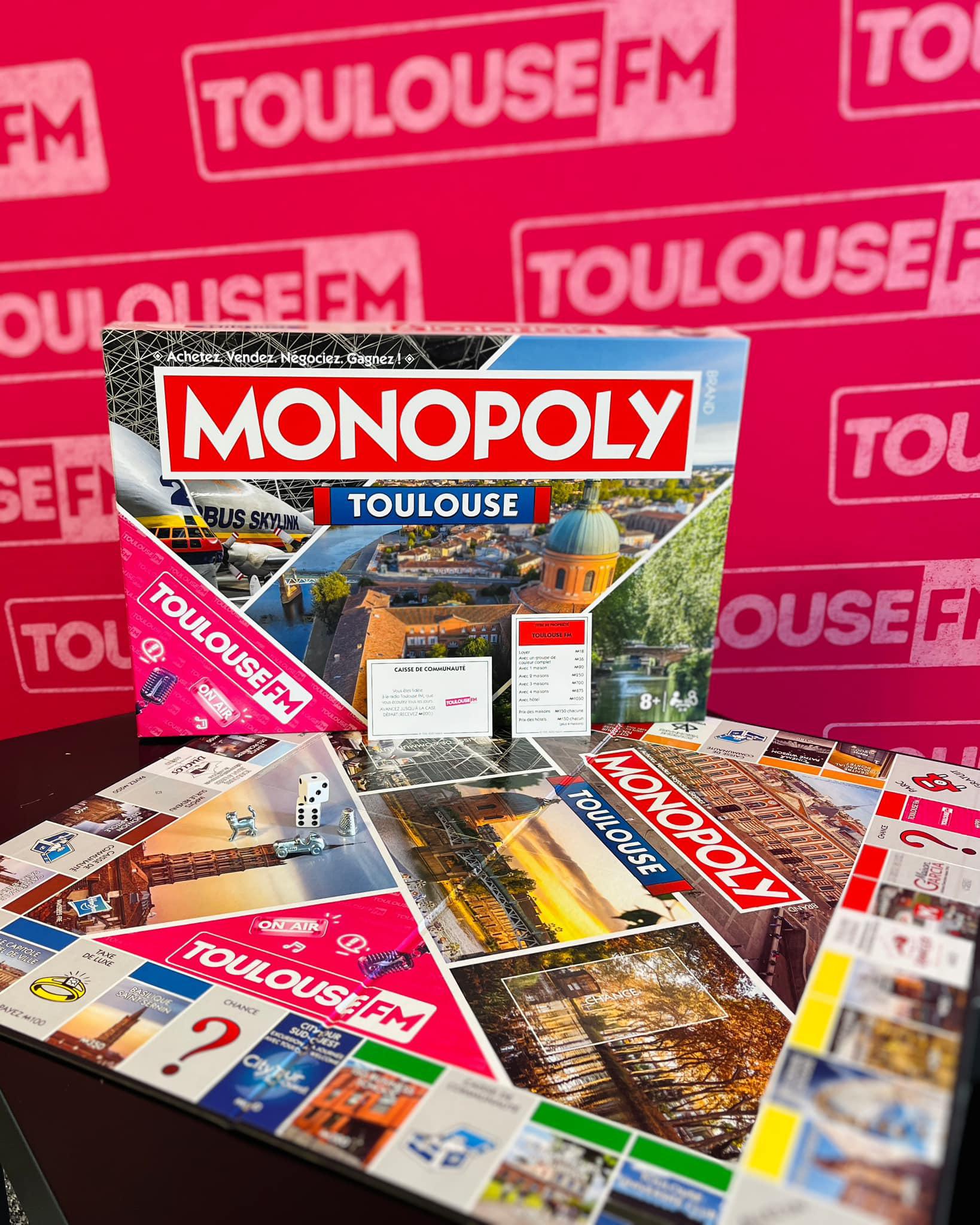 Toulouse FM fait son entrée dans le Monopoly Toulouse