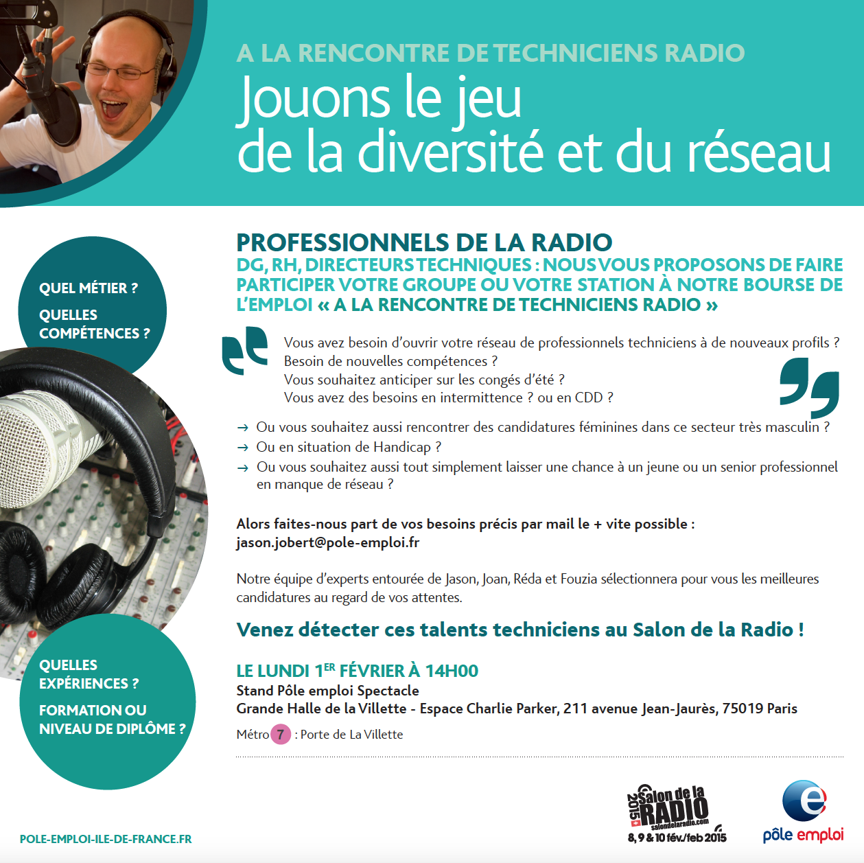 Pôle Emploi au Salon de la Radio