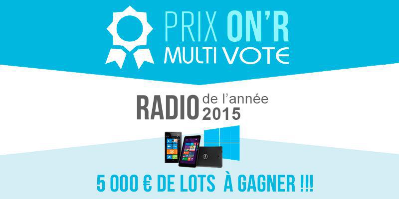 Europe 1 en tête des Prix ON’R Multivote