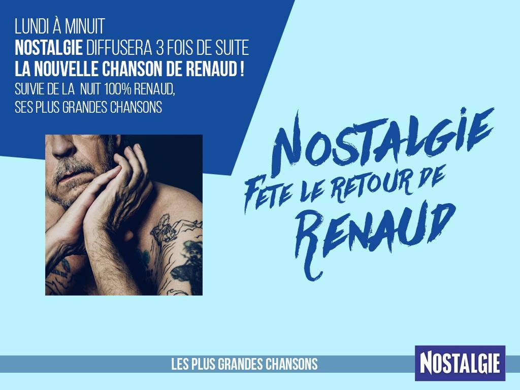 Nostalgie fête le retour de Renaud
