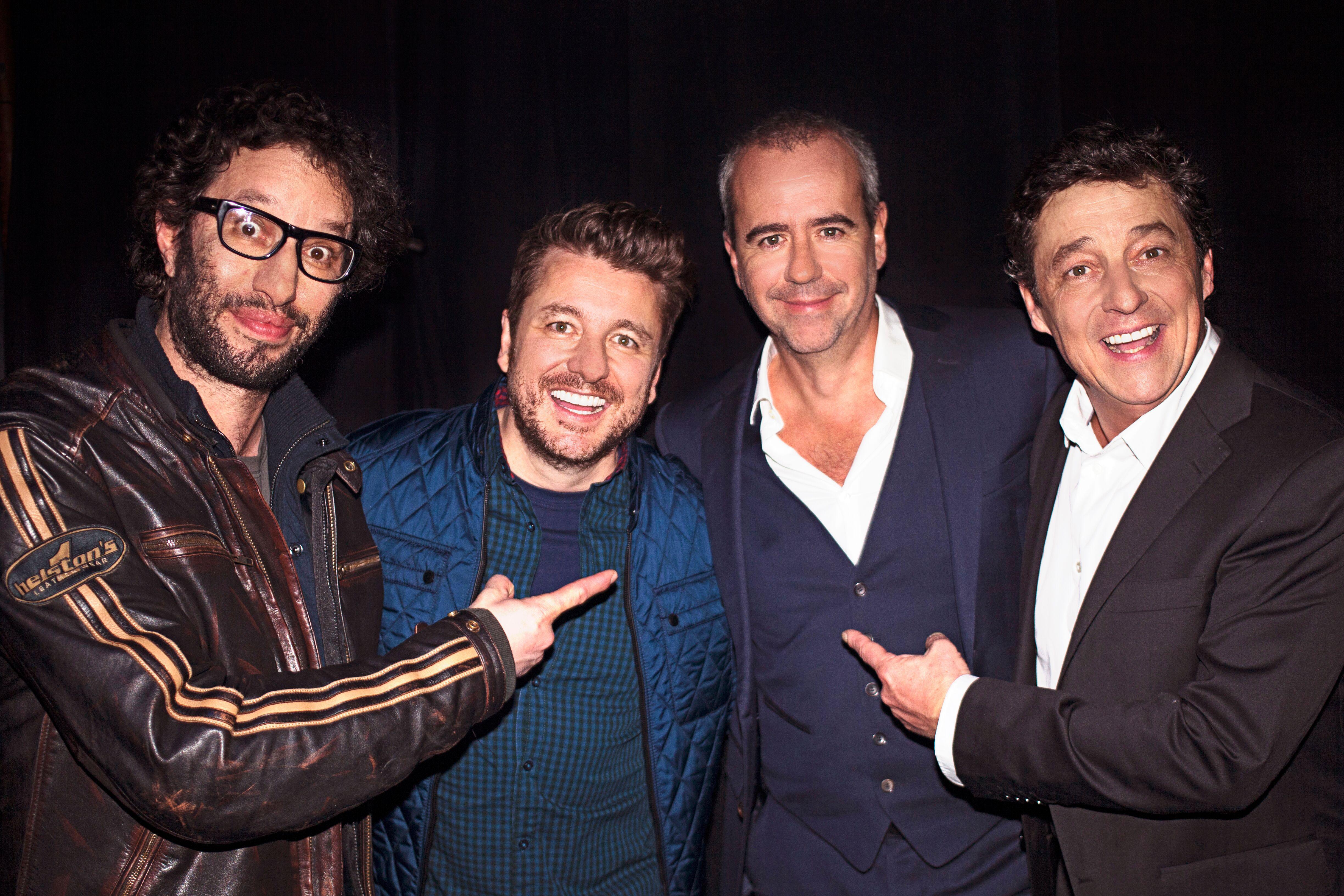 Manu Lévy, Bruno Guillon et Pascal Gigot ont répondu présents pour cette soirée placée sous le signe des 30 ans de carrière de Bruno Roblès © Patrice Aroca