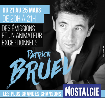 Patrick Bruel devient animateur sur Nostalgie