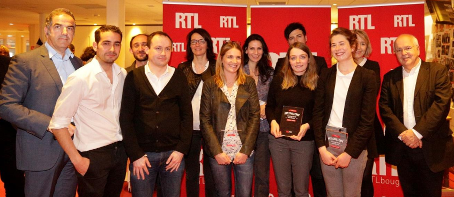De gauche à droite : Christopher Baldelli, Romain Renner, Benjamin Turquier, Sylvain Zimmermann, Isabelle Pic, Clarisse Martin, Marie Drucker, Antoine Daccord, Liselotte Mas, Constance Léon, Catherine Mangin, Jean-Daniel Colom © Romain Boé / SIPA Press