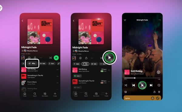 Spotify lance une nouvelle fonction de transitions personnalisées entre les titres