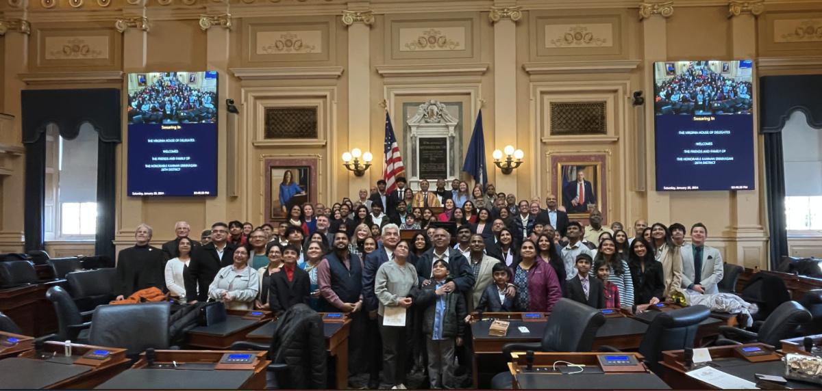 Kannan Srinivasan became the First Indian-American immigrant sworn in as a Virginia State Delegate