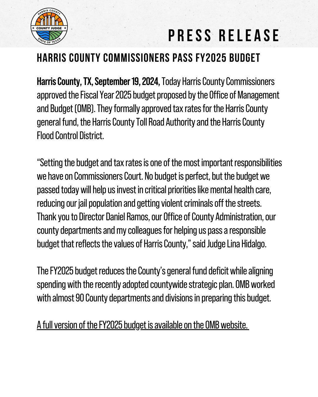 Harris County Increases Property Taxes by 8% Amid Disaster Recovery