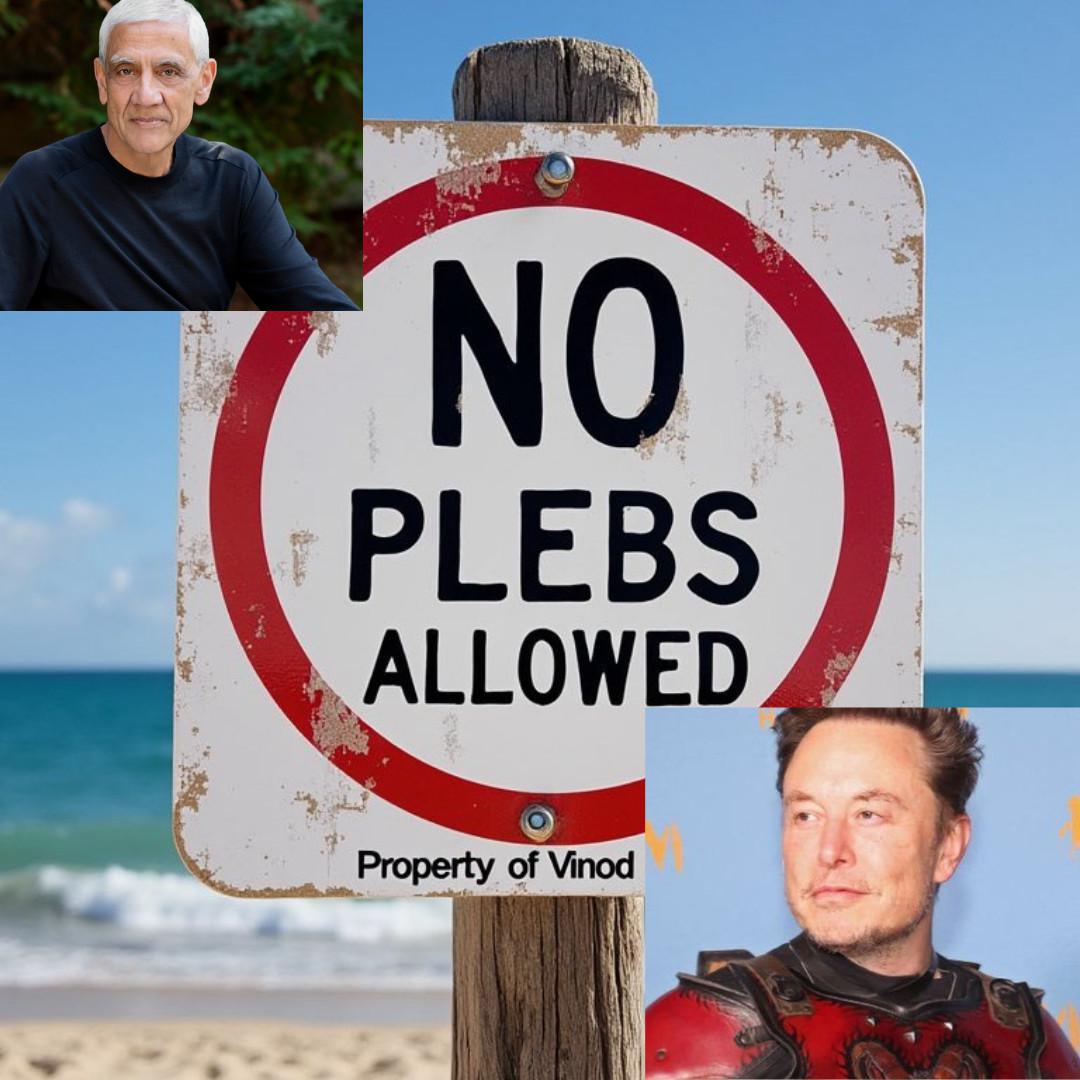Elon Musk and Vinod Khosla Engage in Heated Social Media Clash Over Beach Access and Ideological Differences