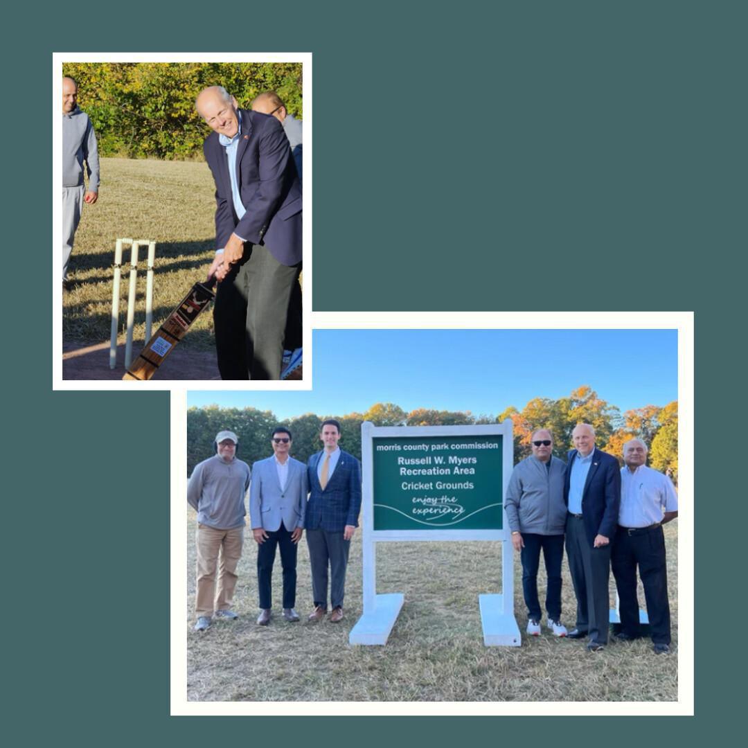  Morris County Dedicates New Cricket Fields at Lewis Morris Park