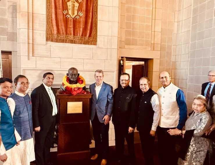 Mahatma Gandhi’s Legacy Honored with Bust at Nebraska State Capitol